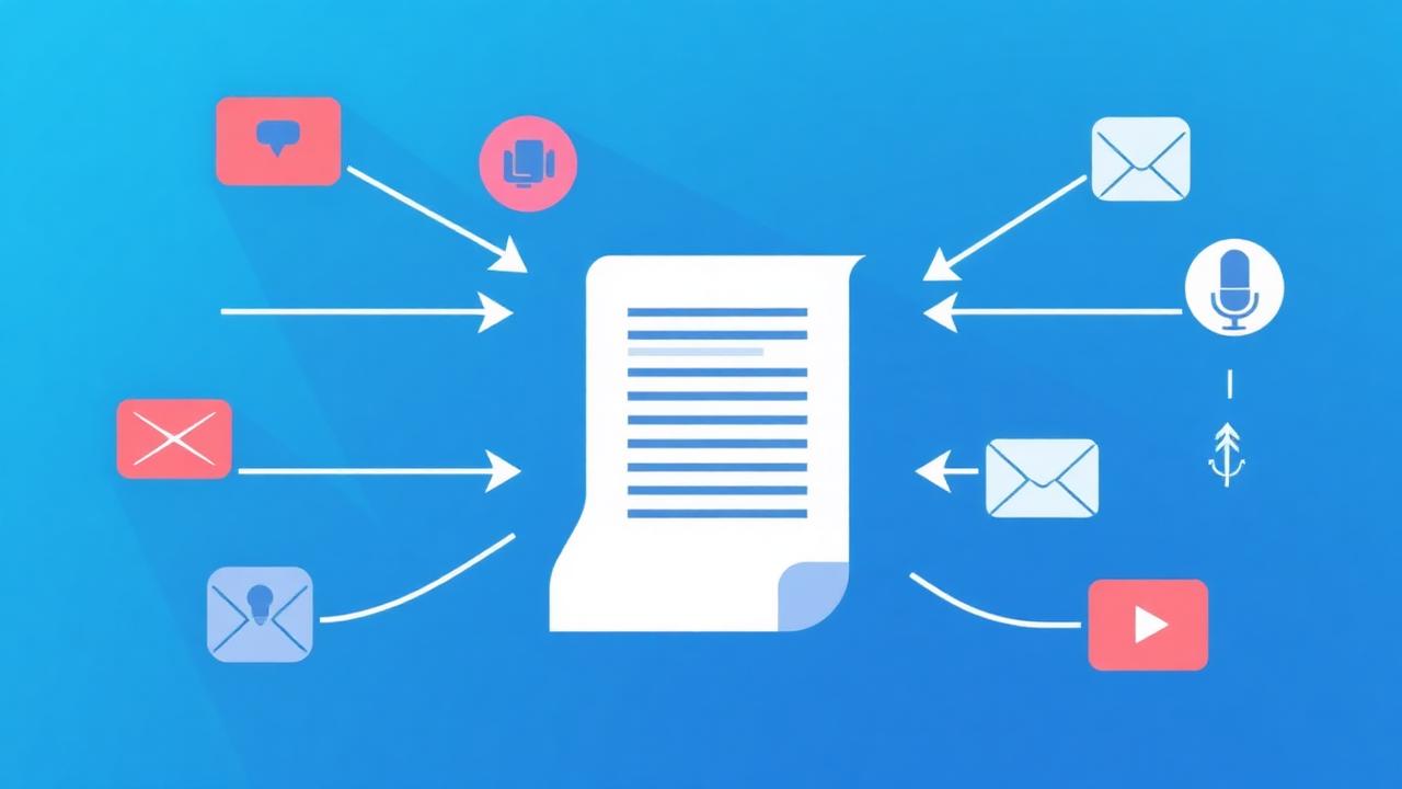 Content repurposing: een artikel, tien formats